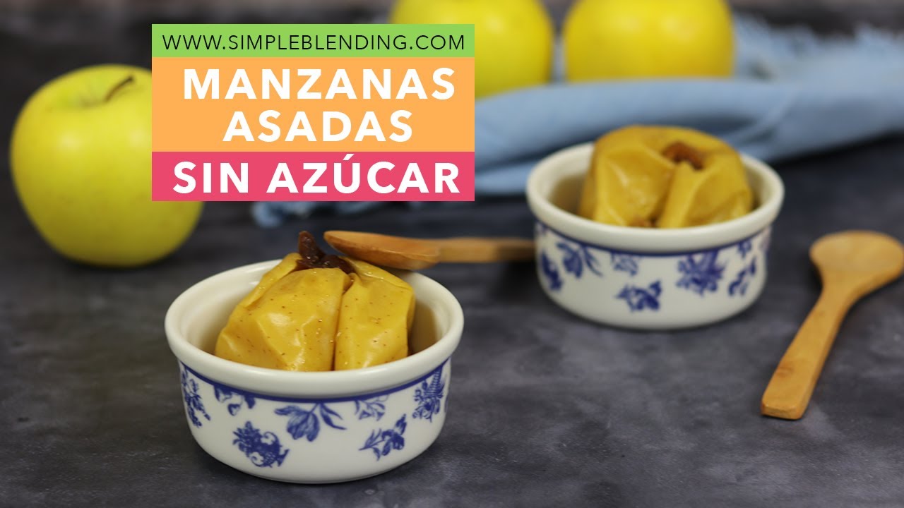 MANZANAS ASADAS SIN AZÚCAR | Cómo asar manzanas | Asar manzanas en el microondas
