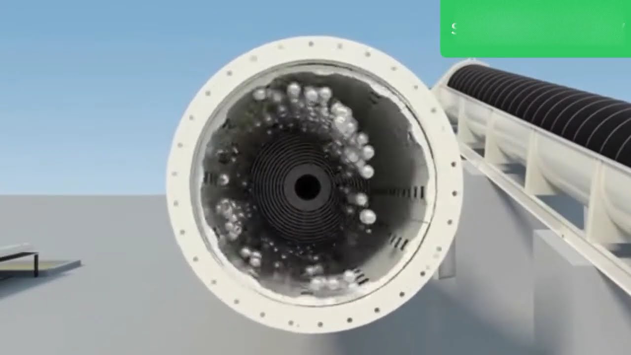3D animation China ball mill works, working principle, gold mining stone sand machine