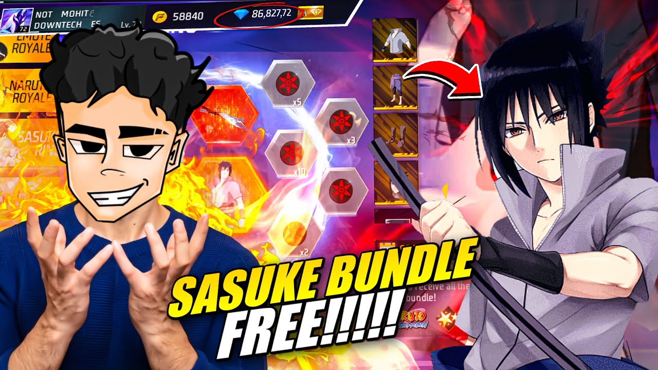 I Got New Sasuke Bundle for FREE!? 🙄 by Playing Tournaments &mdash; Free Fire