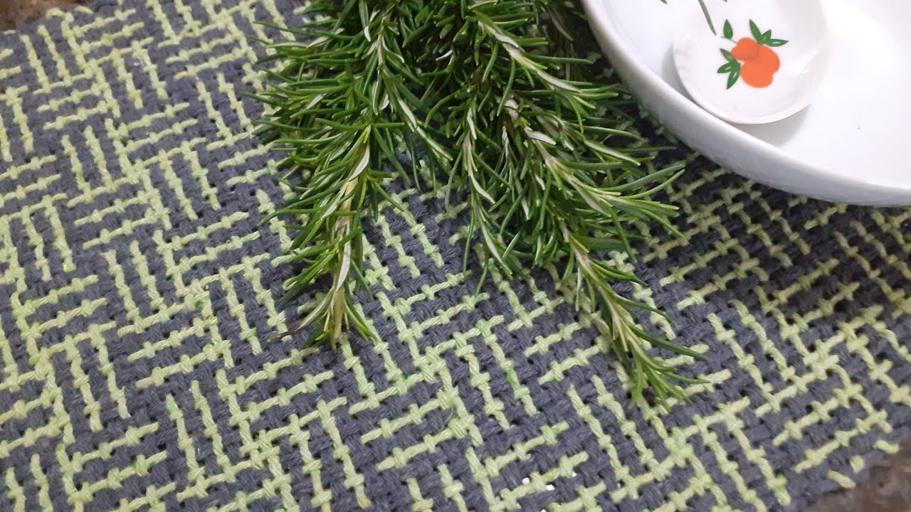 Tramas de blocos em tear de pente liço