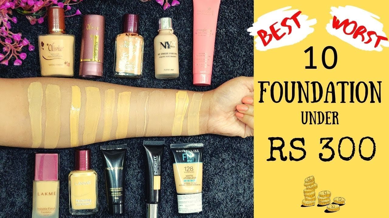 FOUNDATION UNDER RS 300 || BEST OR WORST ||WATER PROOF TEST💧|| COMPARISON