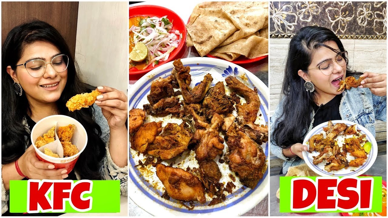 KFC VS Desi Street Styled Fried Chicken | Chicken Fry | Delhi Street Food