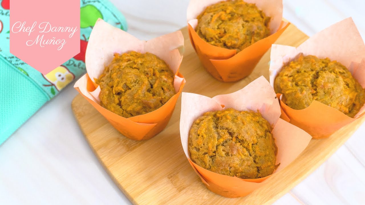 MUFFINS DE ZANAHORIA | SIN HUEVO | VEGANOS
