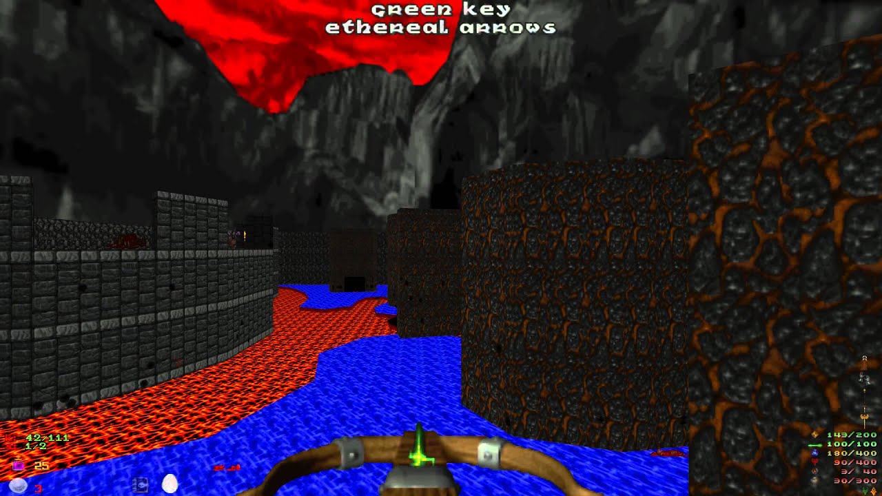 Heretic - E2M4 The Ice Grotto - Black Plague - All Secrets - 1080p 60fps