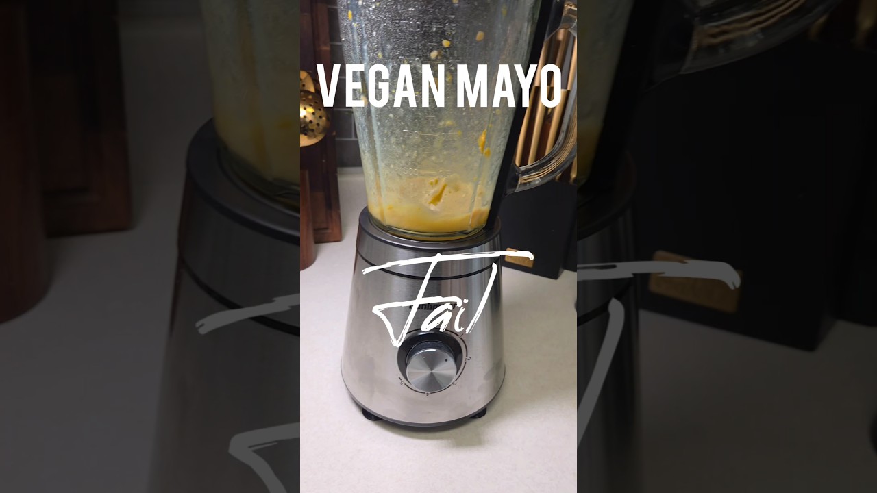 Как не надо готовить веганский майонез🤣 