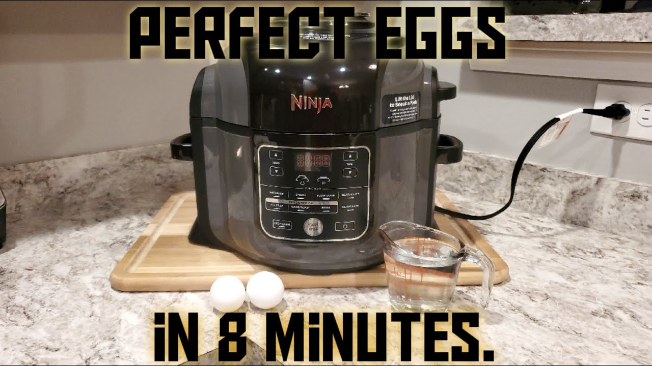 Perfect Hard-boiled Eggs In the NINJA FOODI in 8 minutes.