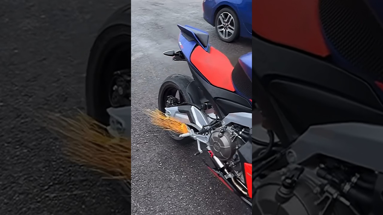 APRILIA RS660 DOMINATOR GP3 Exhaust Sound (Exhaust Fire)🔥#aprilia #rs660 #motorcycle #shorts #2024