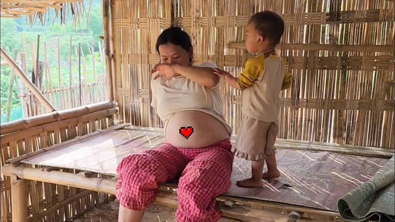 The mother and daughter's house was broken into - exhausting days during her second pregnancy.