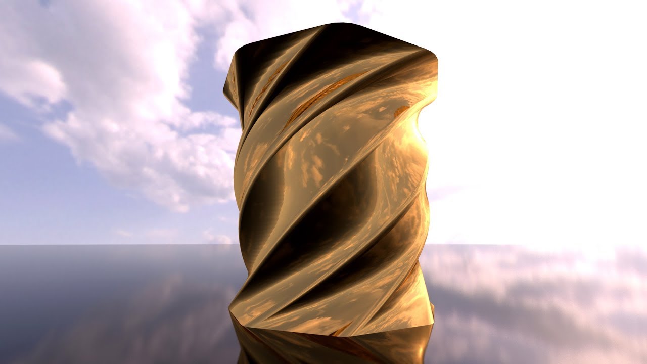 Twisted form solid grasshopper rhino parametric design tutorial