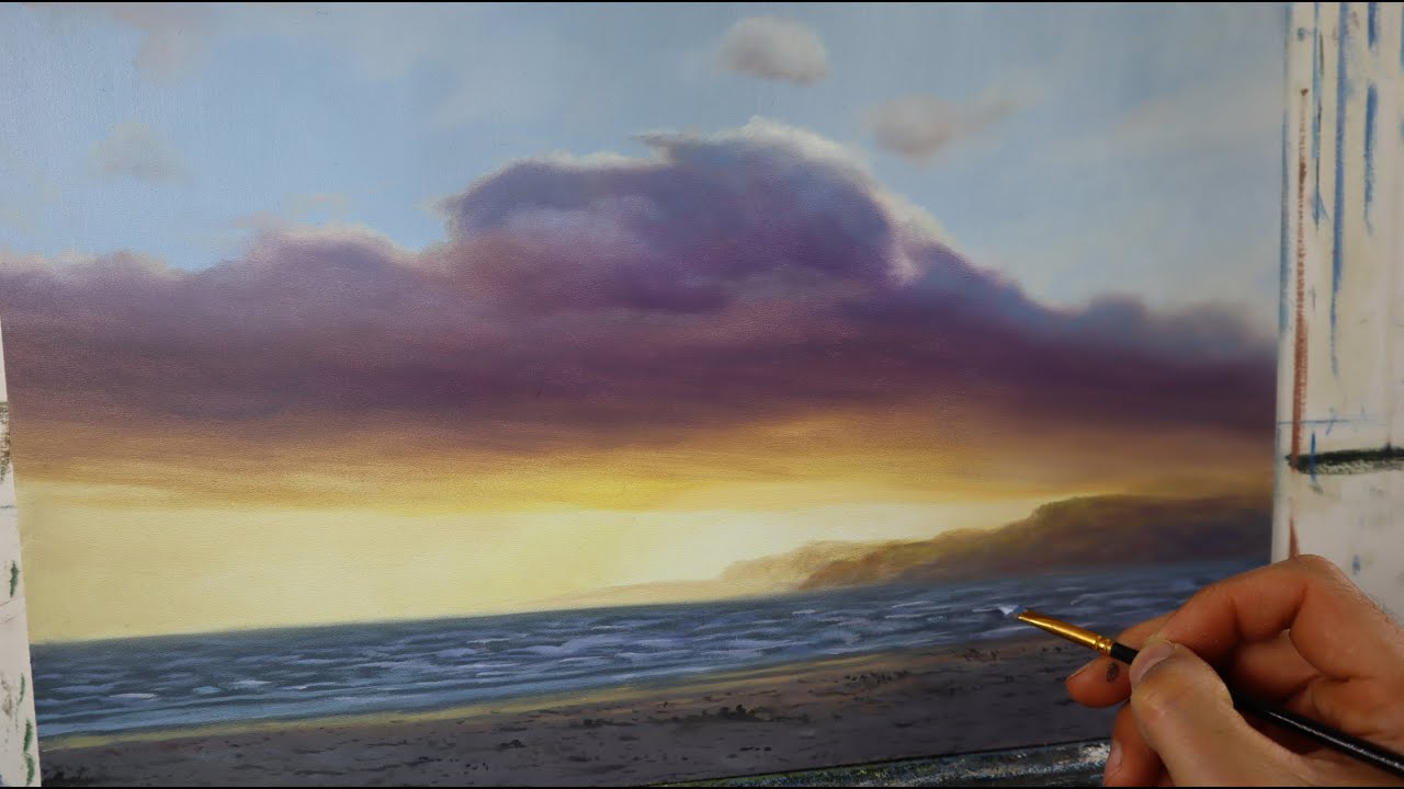 Painting hazy clouds - realistic cloud painting tutorial