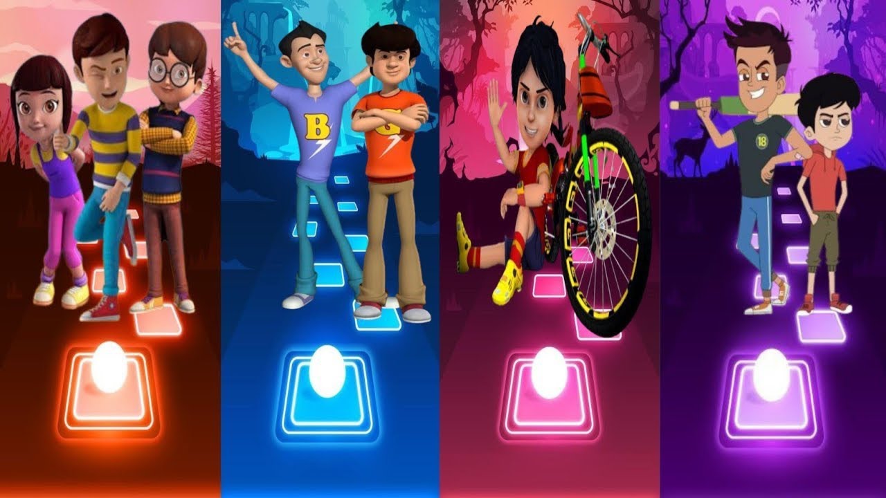 Rudra Vs Gattu Battu Vs Shiva Vs Chikoo and Bunty - Tiles Hop EDM Rush