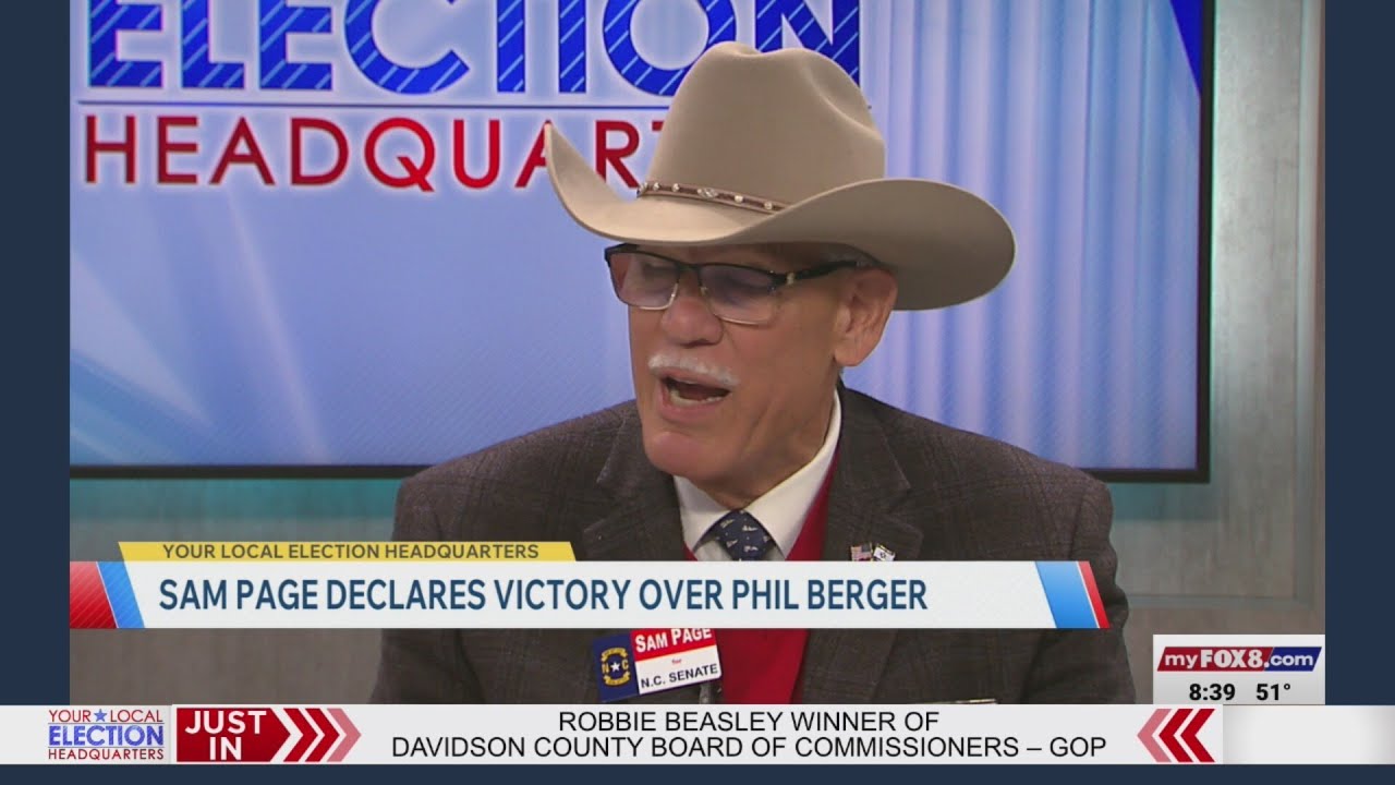 WATCH: Sam Page speaks after Election Night victory declaration