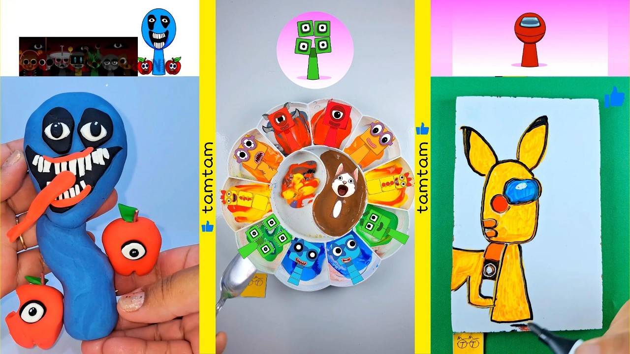 Sprunki 🎵 Mixing Colors 🌈 Challenge 🧩 Clay & Draw 🖍️