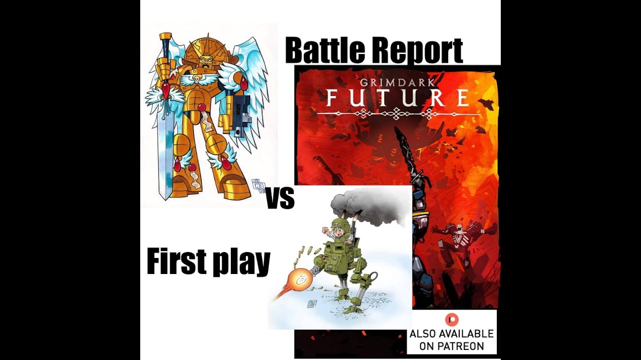 Battle Knights Battle Report ; We play Grimdark Future  First play ,Battle brothers vs Human defense