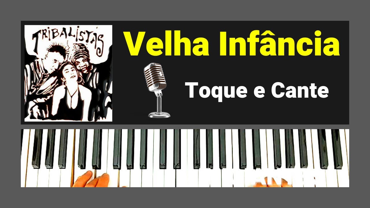 COMO TOCAR VELHA INFÂNCIA NO TECLADO para INICIANTES 💥 Com letra e cifra simplificada 💥