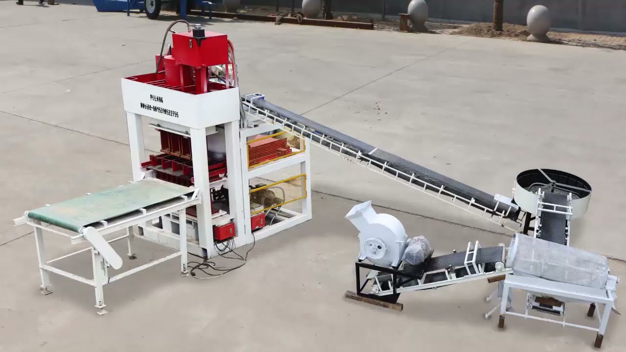 FL5-10 interlocking clay brick making machine production line
