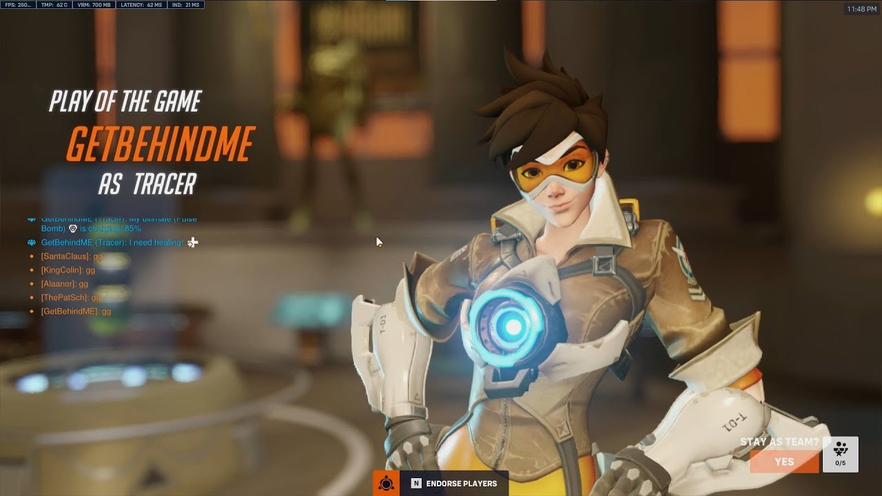 Лучший момент матча! Кабаджи &mdash; самый безумный игрок за Трейсер &mdash; Overwatch 2, 4 сезон, топ-500