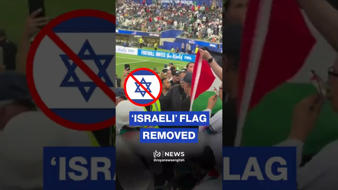 🇮🇱 ❌ &lsquo;Israel&rsquo; flag removed from fan at World Cup match