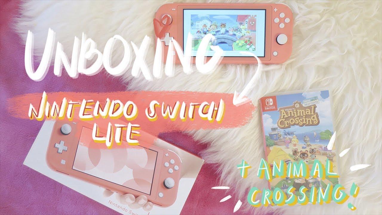 💖 Nintendo Switch Lite (Coral) + Animal Crossing New Horizons 💖