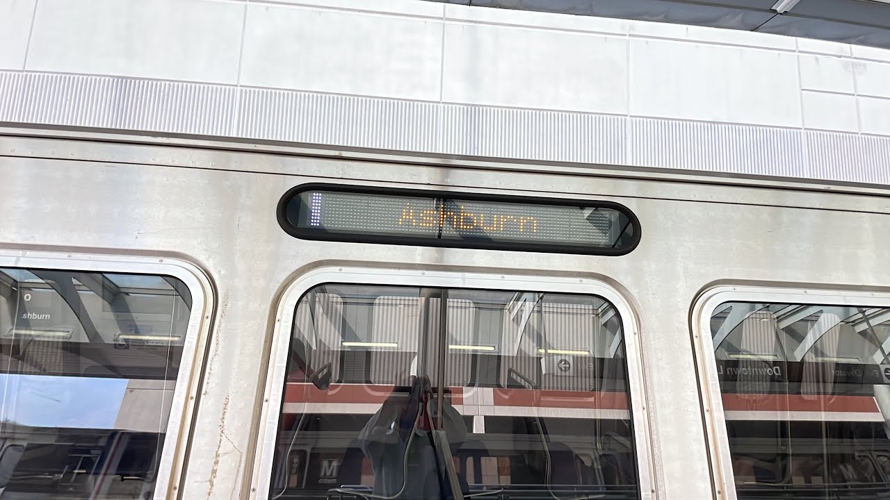 WMATA Subway: Kawasaki 7k Series ⚪️Silver Line⚪️ Train from Largo to Ashburn #2