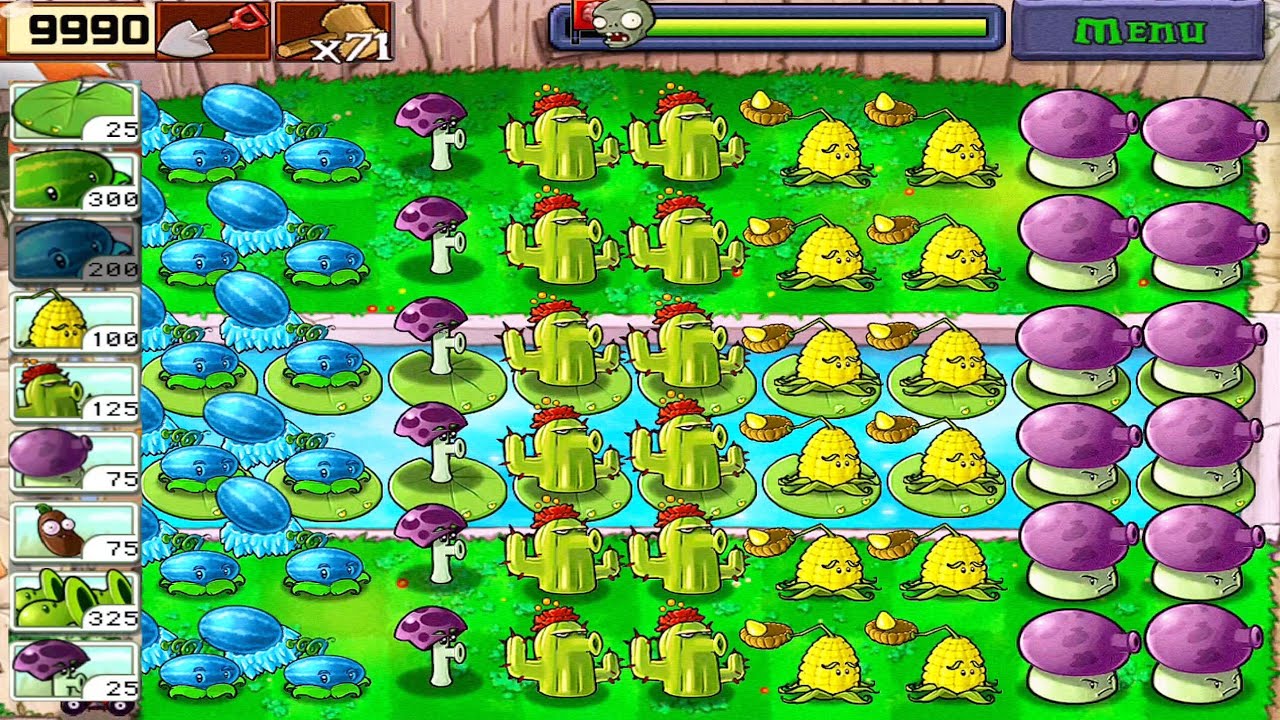 PLANTS VS ZOMBIES | WINTER MELON, CACTUS, KERNEL, FUME SHROOM VS ZOMBIES | FULL GAMEPLAY HD [1080p]