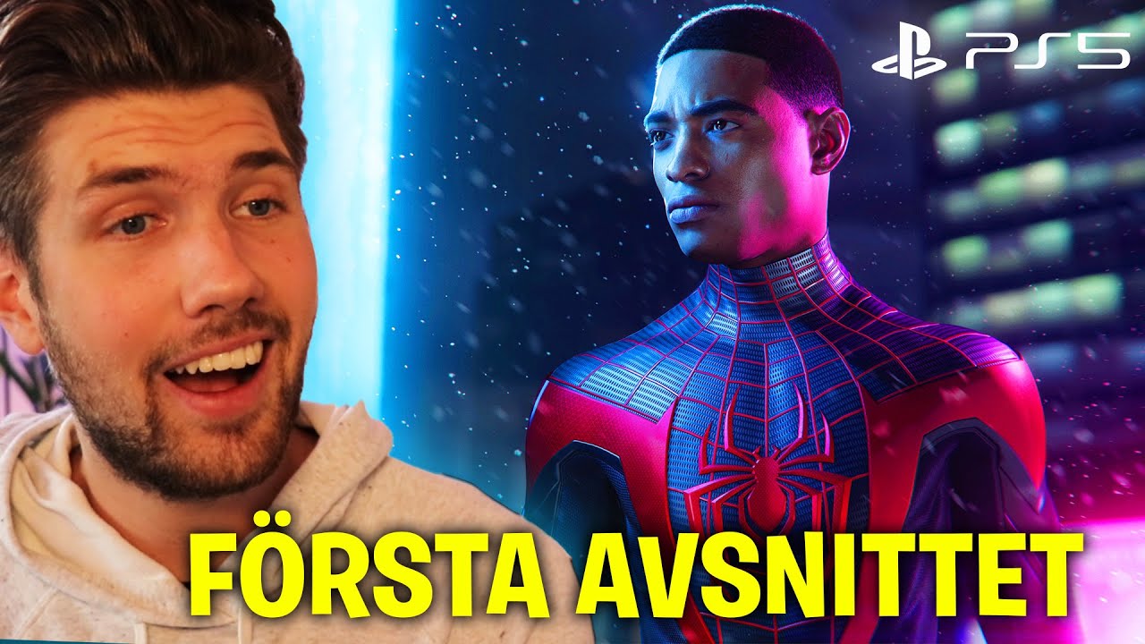 SPIDERMAN MILES MORALES PS5 - ÄNTLIGEN ÄR SPELET HÄR! *FÖRSTA AVSNITTET*