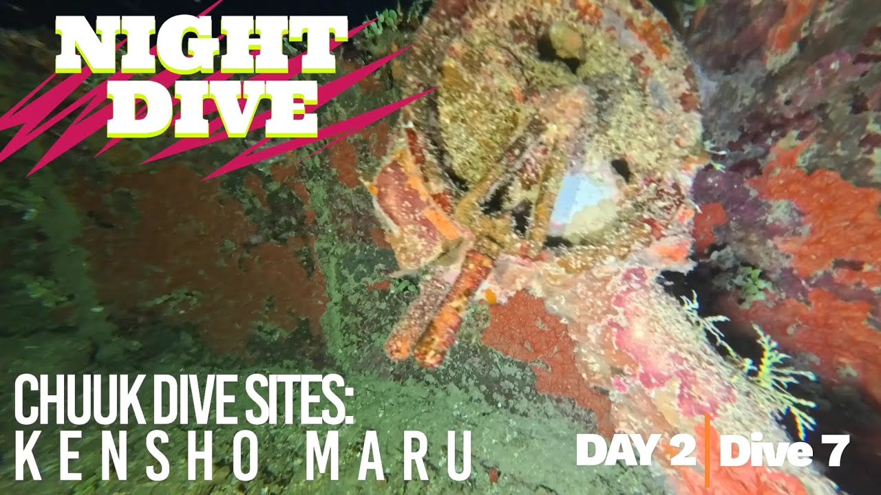 How we dive...Chuuk Dive Sites: Kensho Maru- Night
