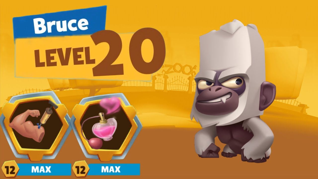 Solo Bruce Maxed Level 20 | Zooba Gameplay