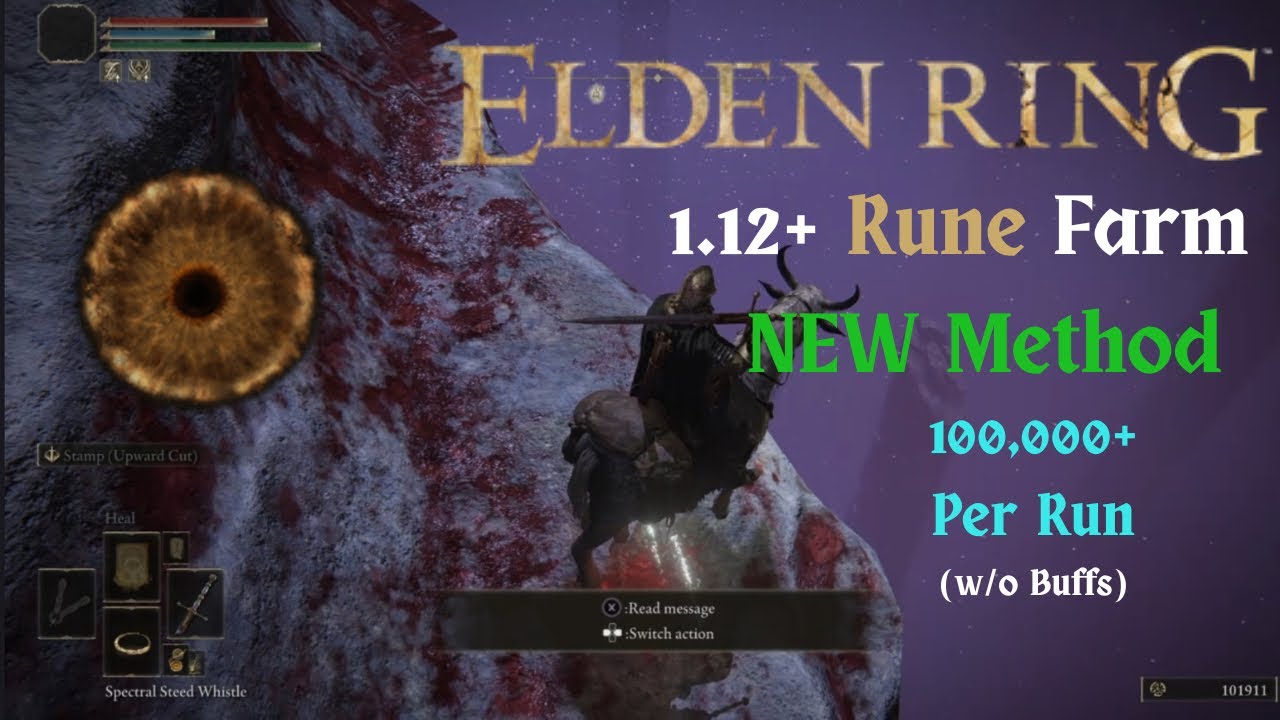 Elden Ring Patch 1.12+ Rune Farm Updated Method [100,000+ Runes Every ~3 Minutes]
