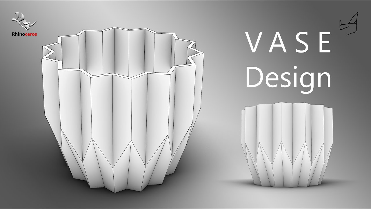 Vase in Rhino 3D -  Loft + Array Polar