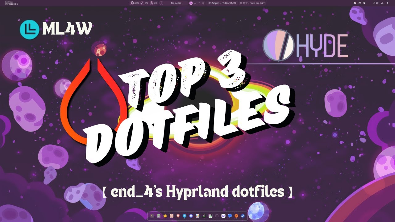 Top 3 Preconfigured Hyprland Dotfiles 👀