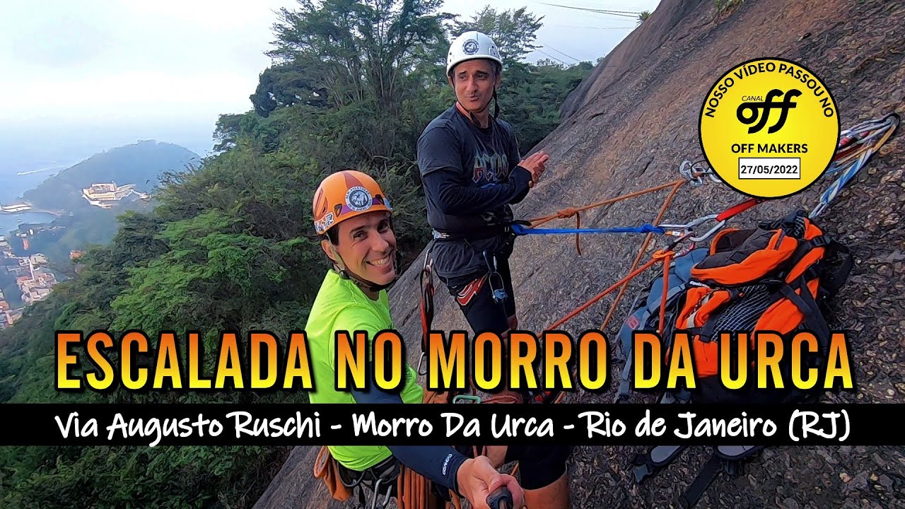 CURSO DE ESCALADA - VIA AUGUSTO RUSCHI CUME DO MORRO DA URCA