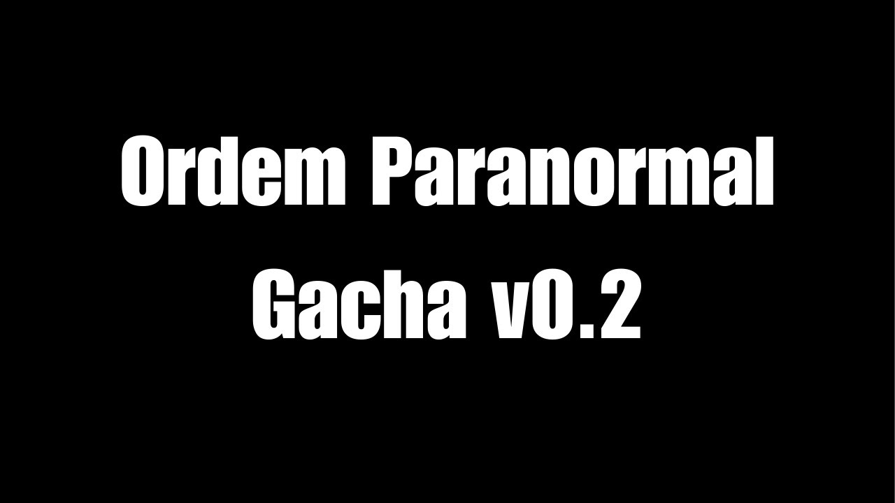 DEI UM REWORK NO MEU JOGO DE ORDEM PARANORMAL