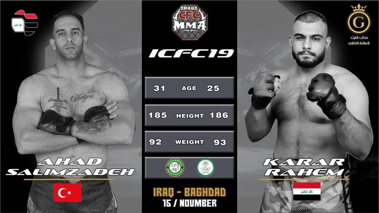 ICFC MMA 19 Karar Rahem VS Ahad