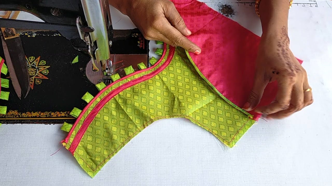 Easy Blouse neck design