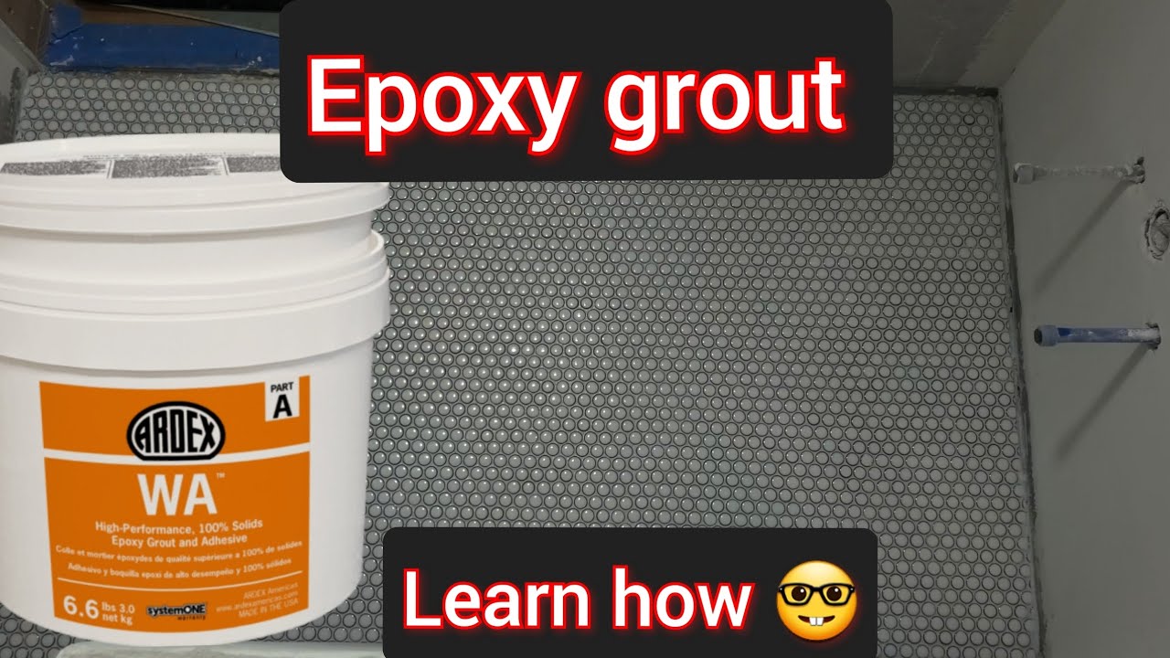 how to use epoxy grout, Ardex WA two part, on penny tile, or most tiles.