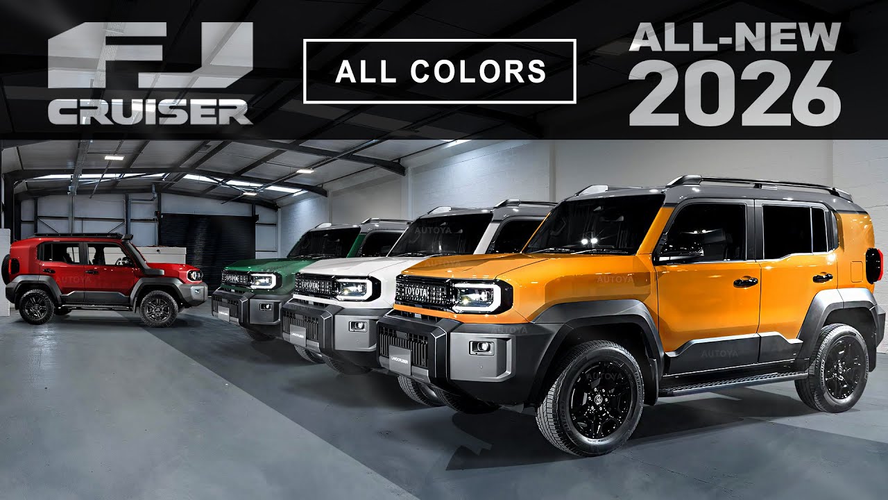 Новый Toyota FJ Cruiser 2026 года — все цвета и размеры по сравнению со старым FJ Cruiser