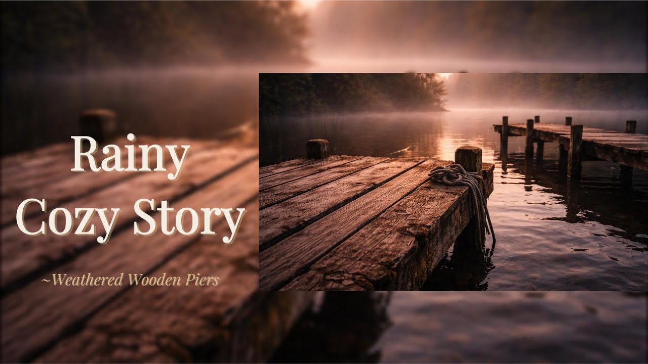 Rain Sounds by the Pier for Deep Sleep — Weathered Wooden Piers