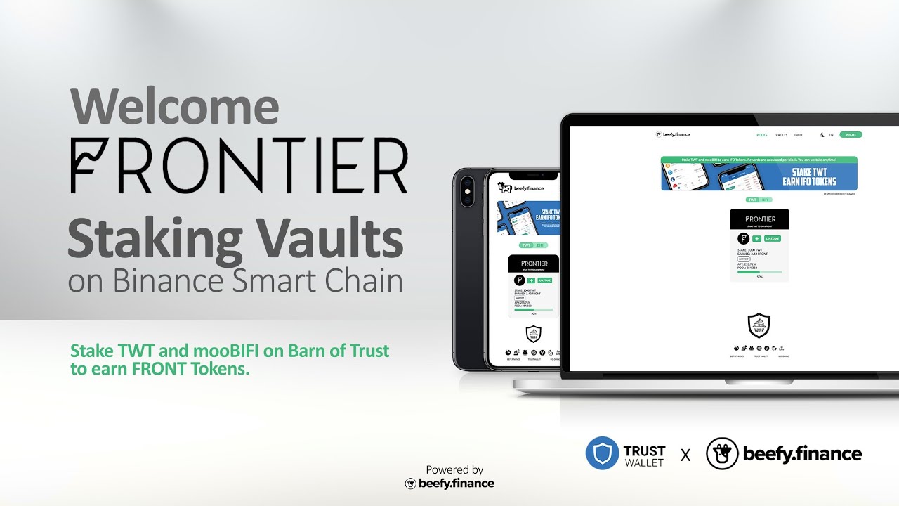 BEEFY (BIFI) BARN  - Stake TRUST WALLET (TWT) and $mooBIFI to earn FRONTIER (FRONT) tokens