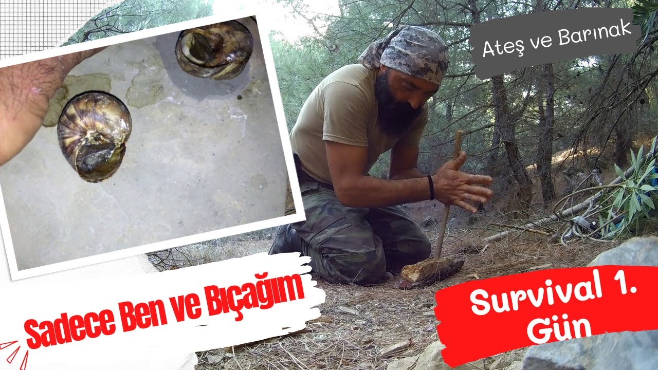 DOĞADA HAYATTA KALMA - BUSHCRAFT KAMP- 3 Gün Sadece Ben ve Bıçağım (1. Gün)