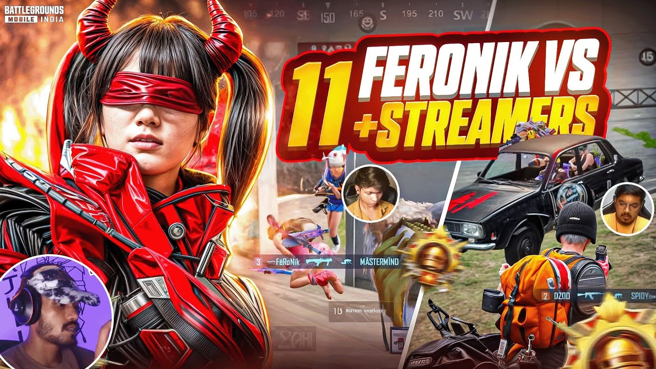 11+ Pro Streamer Speechless After Watching My BGMI Moves! | Streamers Vs Feronik | BGMI 🔱