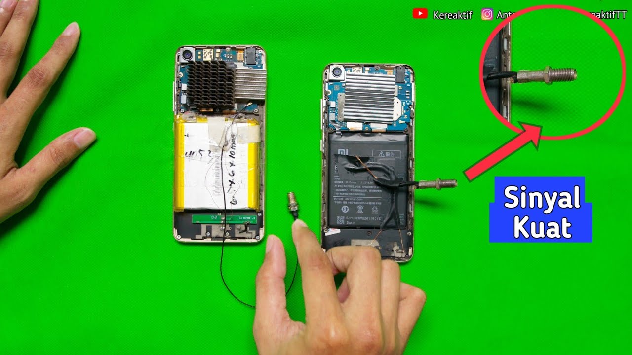 CARA MENAMBAHKAN PIGTAIL ANTENA EKSTERNAL DI HP ANDROID UNTUK MEMPERKUAT SINYAL 4G+