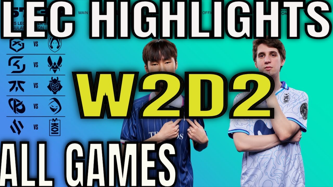 LEC Highlights ALL GAMES W2D2 26-01-25 - Week 2 Day 2