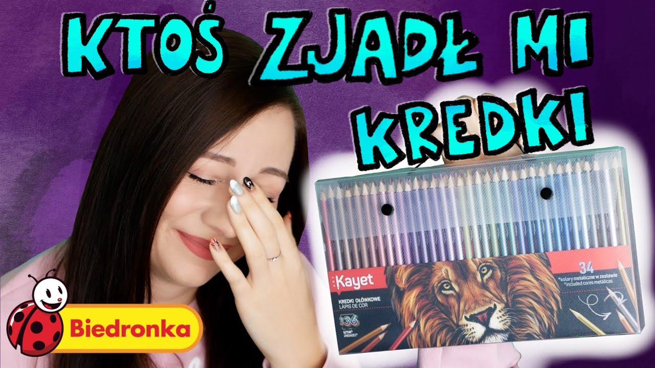 NAJGORSZE kredki z Biedronki 😞