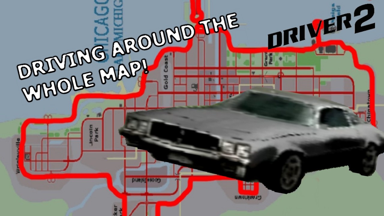 Driver 2 TIMELAPSE, Driving Around the Map Edge, Scenic Route Ep 47