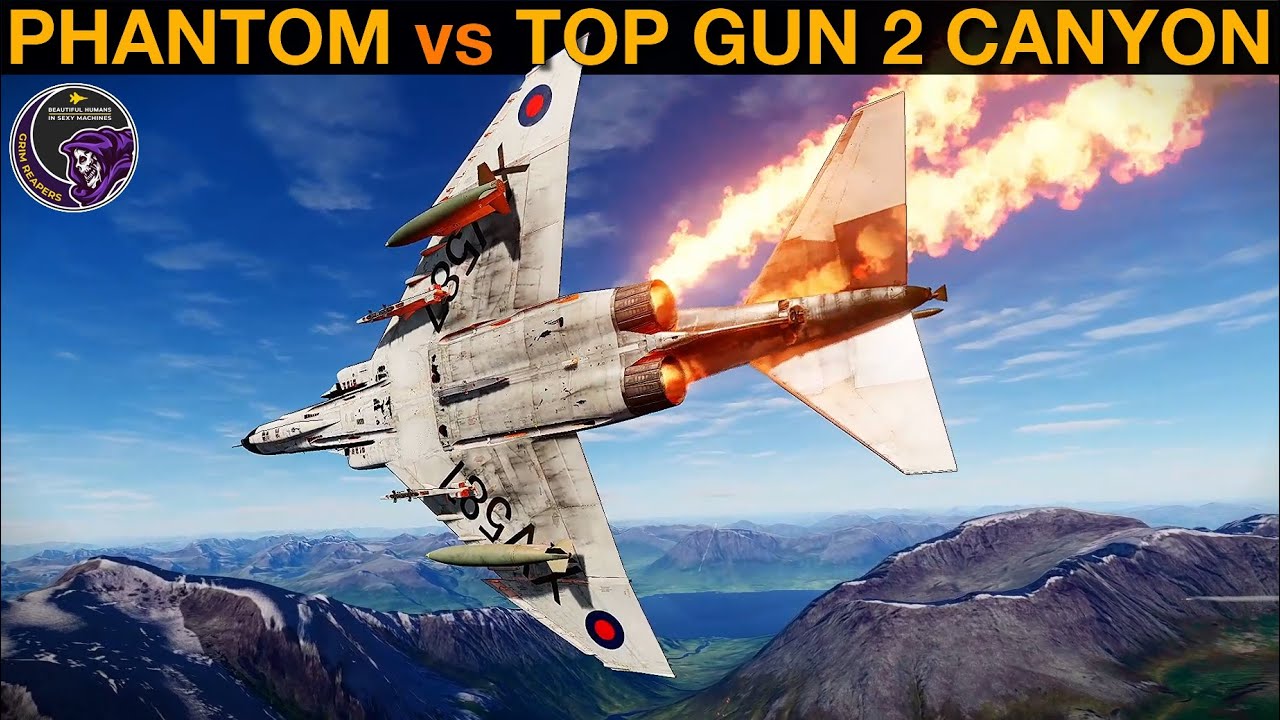 Top Gun 2: Canyon Run ЭКСТРЕМАЛЬНОЕ испытание мастерства — F-4E Phantom Special | DCS
