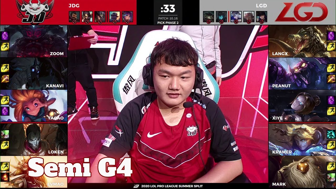 JDG vs LGD - Game 4 | Semi Final Playoffs LPL Summer 2020 | JD Gaming vs LGD Gaming G4
