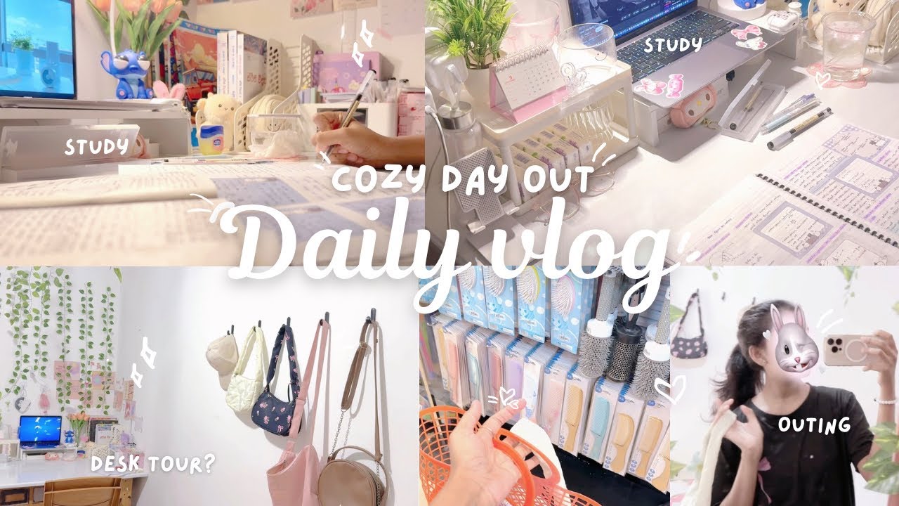 🍜 Cozy Daily Vlog ✨ Outing + Study With Me + How I Take Notes