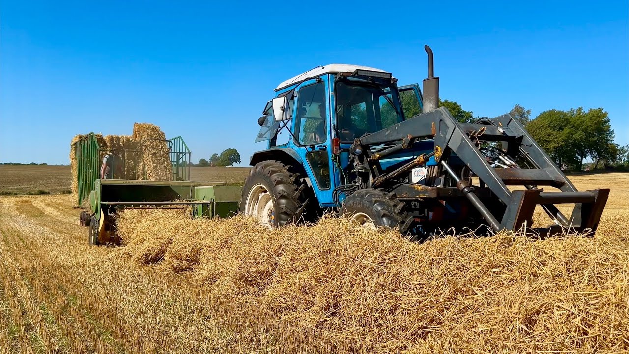 Old School Baling With Ford 6610 and John Deere 342! (4K)