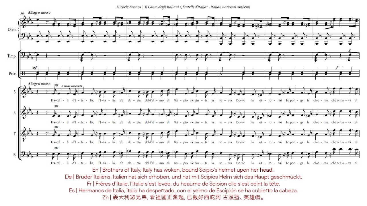 Michele Novaro | Il Canto degli Italiani [Fratelli d'Italia; Inno di Mameli; Italy national anthem]